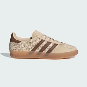Adidas Gazelle Women's Cream and Brown Sneakers